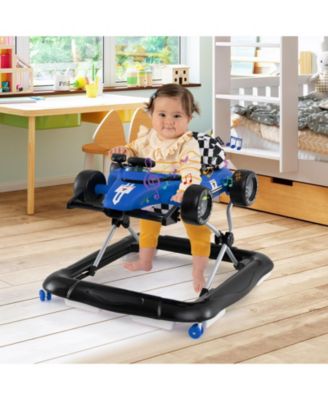 Toddler 4-in-1 Push Walker Activity Center Height Adjustable with Music
