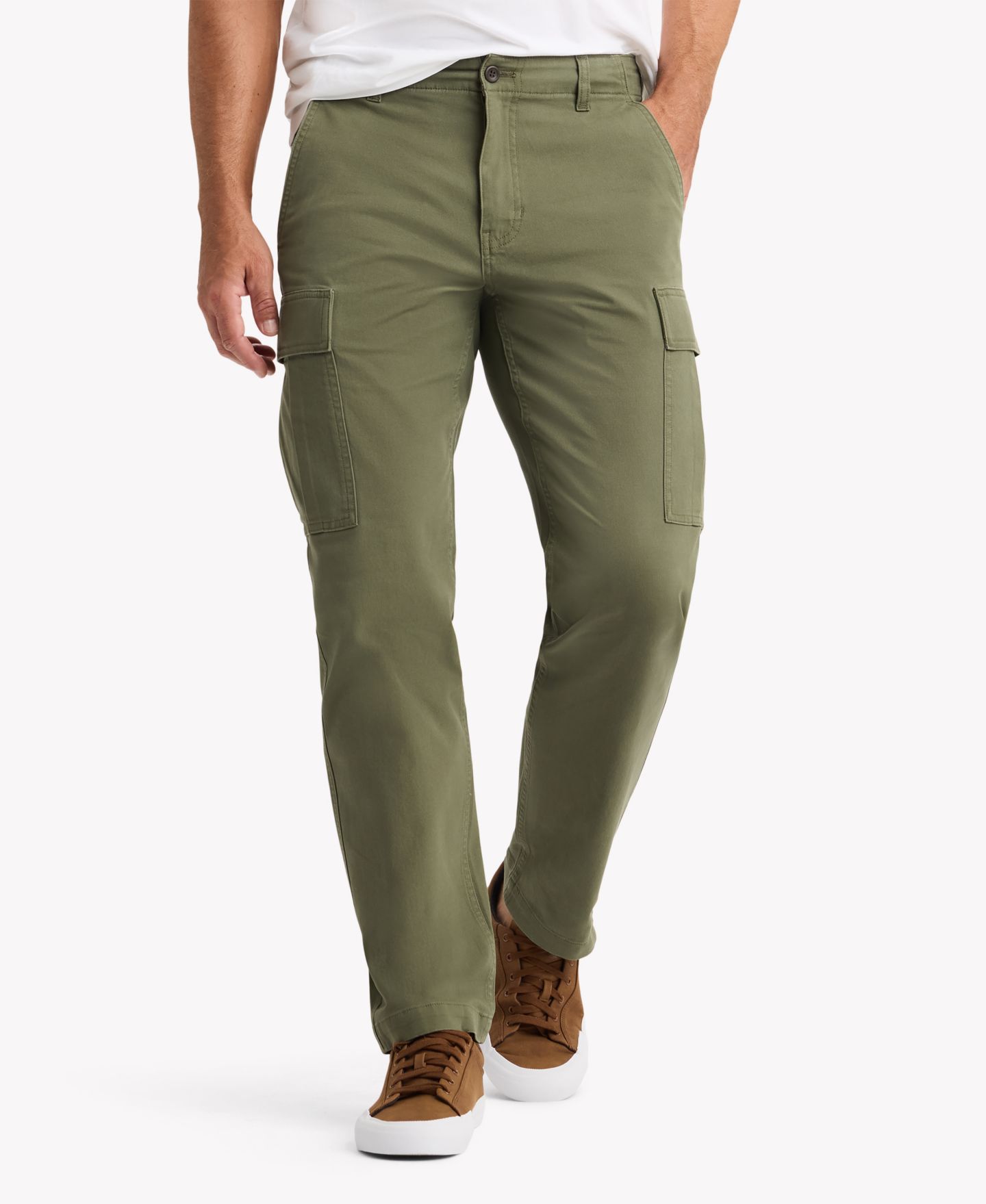 Мужские брюки Dockers Utility Straight-Fit Cargo, цвет: Чёрный — фото 1
