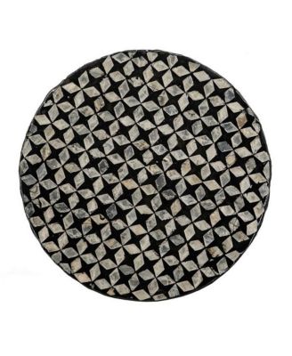 Modern Cylindrical Accent Stool Table Stylish Geometric Design