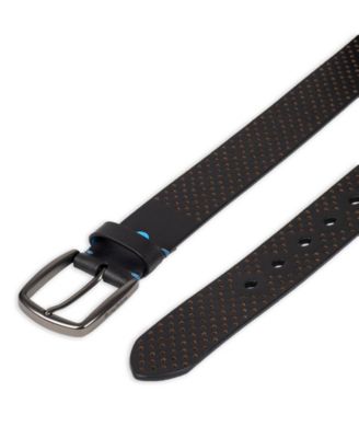 Men's Perforated Casual Leather Belt