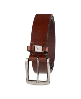 Men's Cassic Logo Ornament Leather Belt