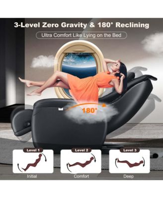 Massage Chair Full Body SL Track Zero Gravity with  Pillow Reversible Footrest Heat