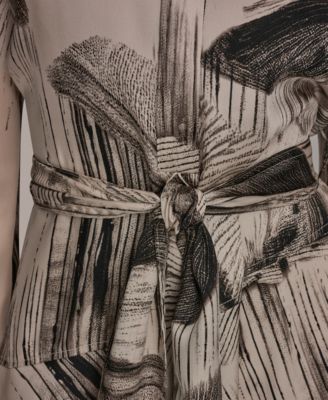 Women's Floral Collared Neck Shirt Dress