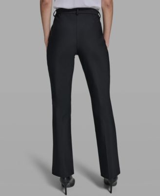 Petite Ponte Wide-Leg Pants