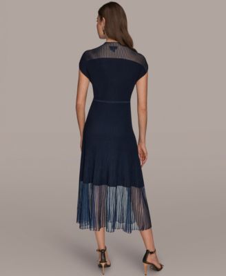 Women's Mock Neck Midi Dress