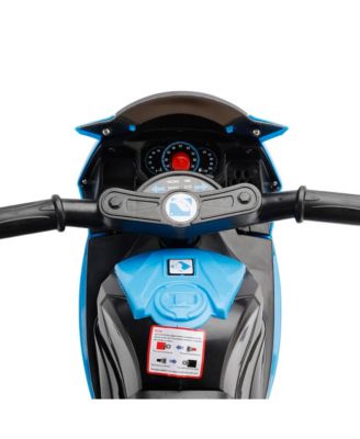 6V Kids 3-Wheel Ride-On Motorcycle with Parent Remote Control & LED Light