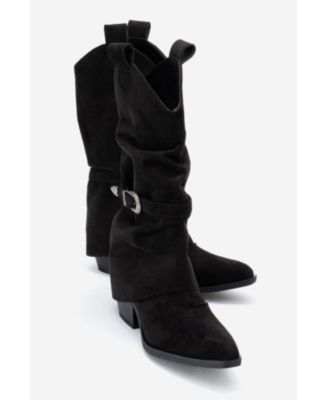 Women's Okus Buckle Block Heel Boot