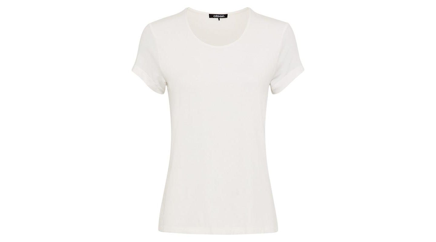 Женская футболка Olsen Cap Sleeve, цвет: Молочный белый — фото 2