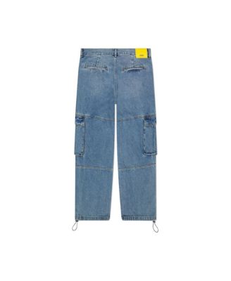 Men's Baggy Denim Cargo Pants