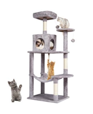 56.2" Multi-Level Cat Tree with Condo