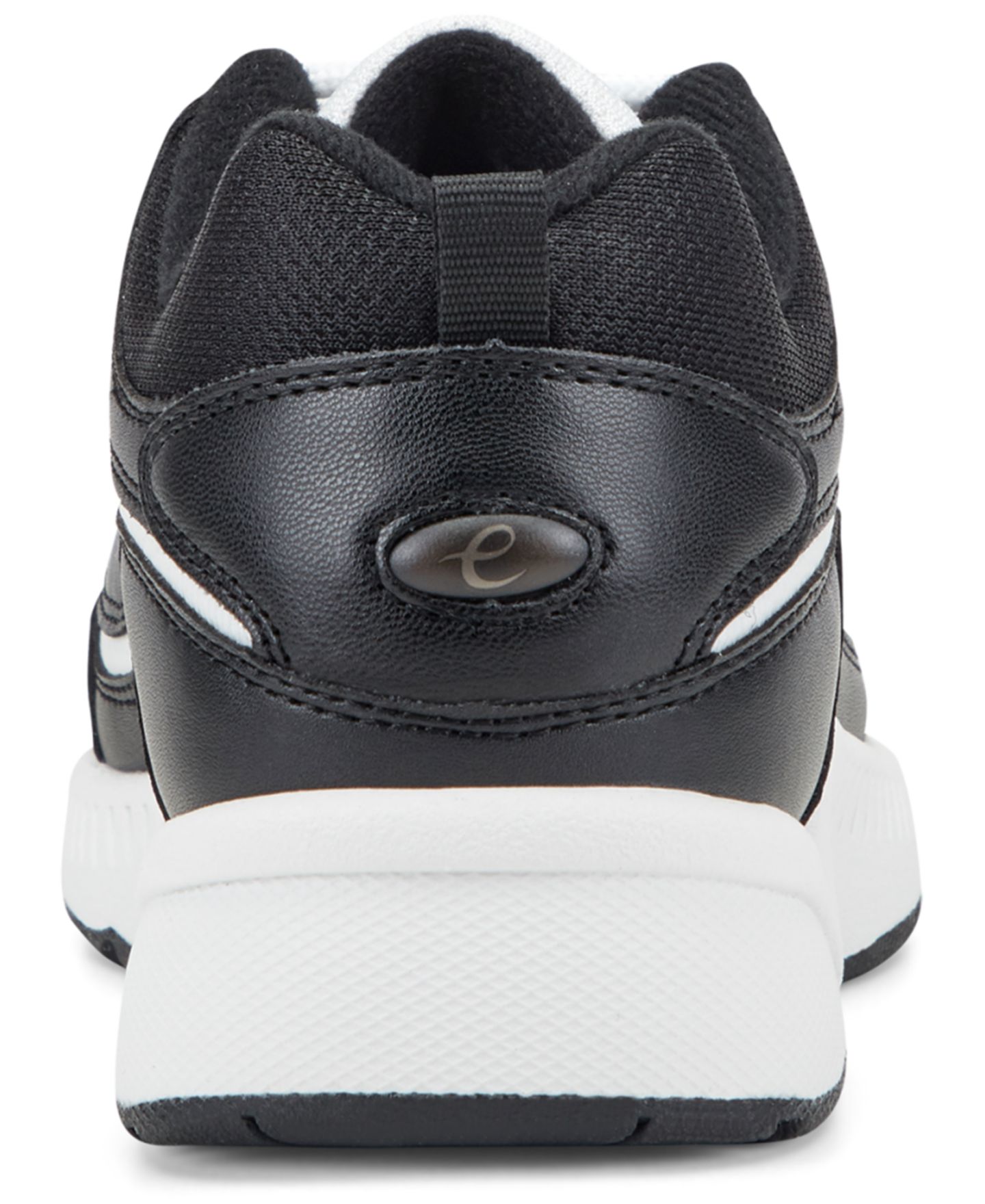 Женские кроссовки Easy Spirit Romy Lightweight Easy-On Walking, цвет: Чёрный / Белый кожаный — фото 3