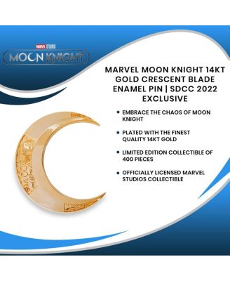 Marvel Moon Knight 14KT Gold Crescent Blade Metal Pin | SDCC 2022 Exclusive