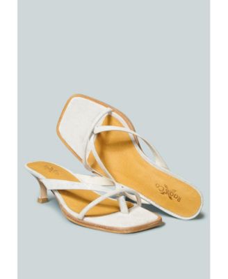 WINSLET Womens Heeled Thong Sandal