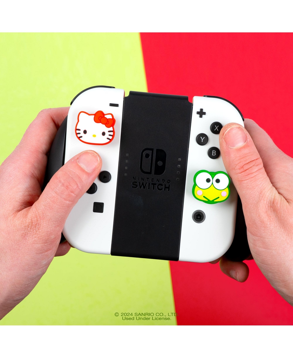 Hamee Hello Kitty and Friends Thumb Grips Compatible with Nintendo Switch Oled/Switch Lite, Character Joystick Grip Cover Caps