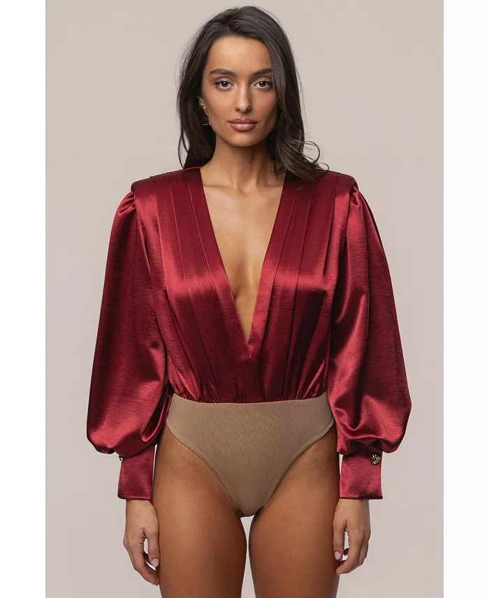 Women's Satin Radiance Bodysuit. - thumbnail 8
