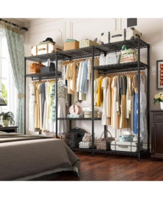 Heavy Duty Portable Adjustable Clothes Rack 795 lbs Load Garment Rack