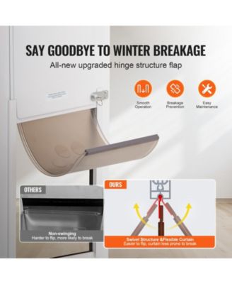 Aluminum Sliding Glass Pet Door Insert, Adjustable Height, Large