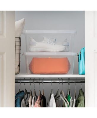 USA 15 Qt Storage Bins with Lids, 12Pk