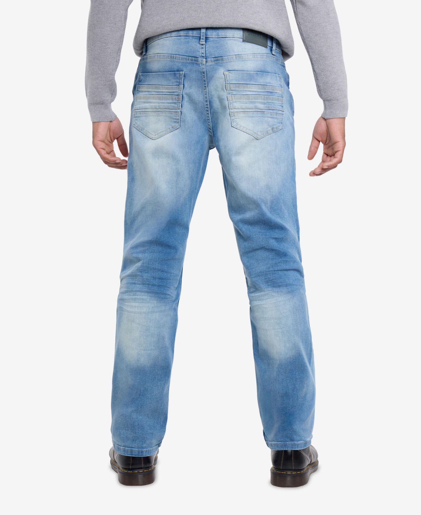 Мужские джинсы CULTURA Pieced Pockets Slim Fit, цвет: Светлая варка — фото 2