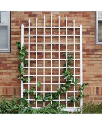 Dura-Trel Winchester 57 x 95 Inch PVC Vinyl Outdoor Garden Patio Trellis, White