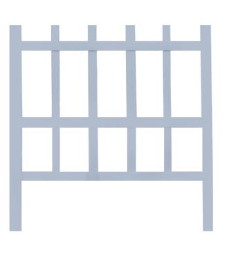 Dura-Trel Melrose 35 x 75 Inch Vinyl Outdoor Garden Patio Plant Trellis, White