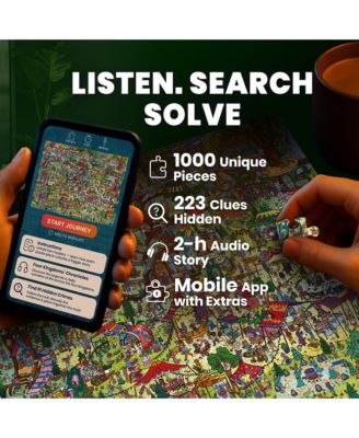 1000 Piece Puzzle for Adults with 223 Hidden Secrets & Audio Story – Blush Lotus Kingdom