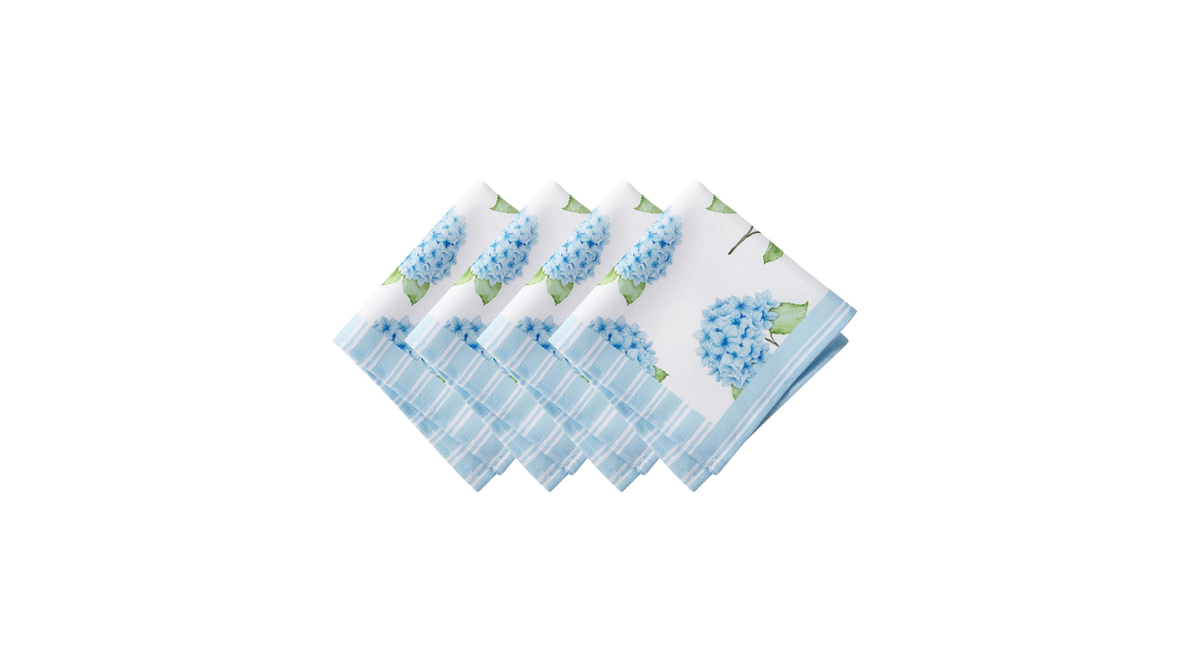 Elrene Nantucket Hydrangea Garden Napkins, Set of 4