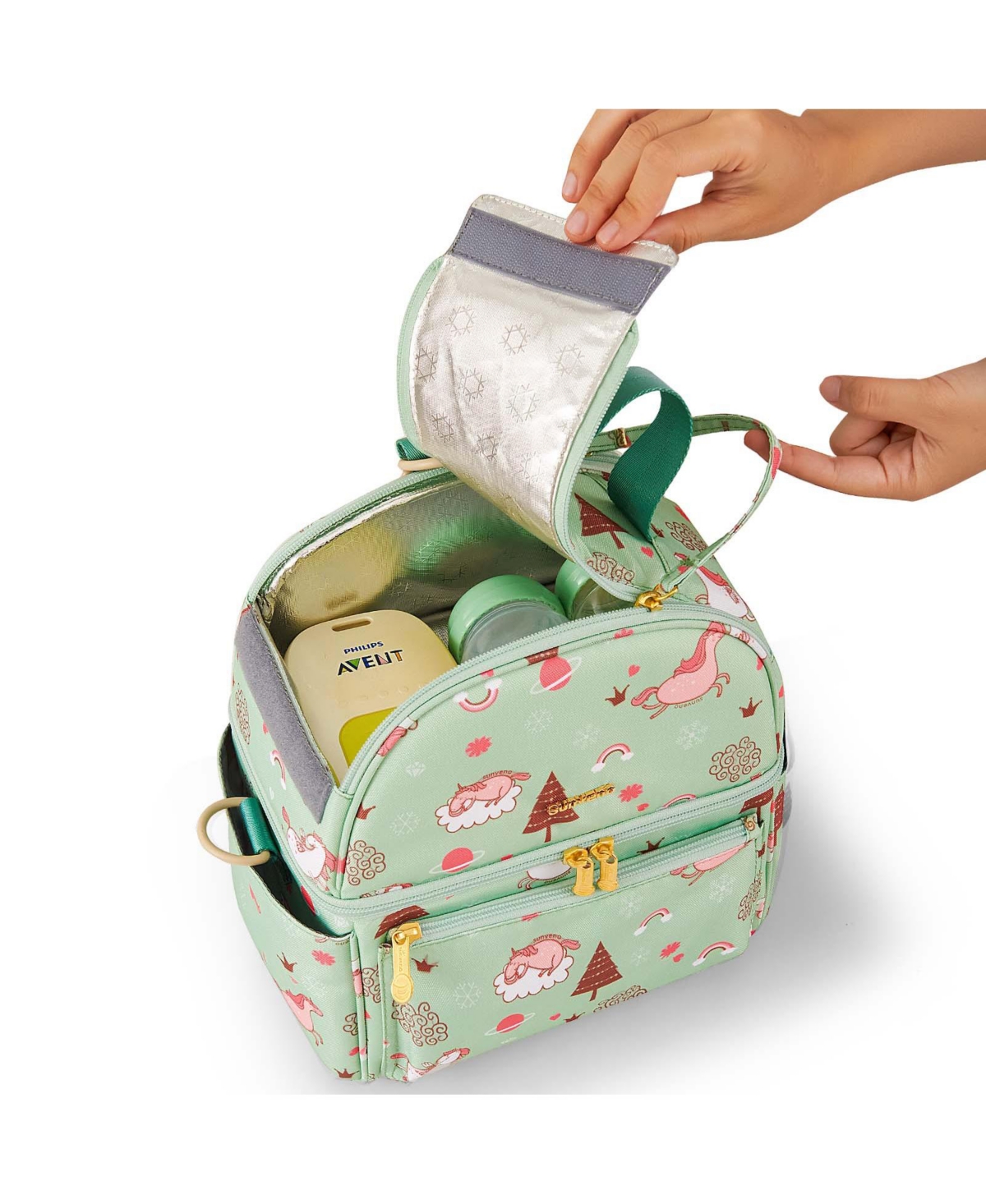 Sunveno Breastmilk Cooler Bag with Detachable Insulation Box Set