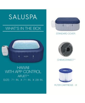Bestway Hawaii 4 Person Smart AirJet Inflatable Hot Tub with App Control
