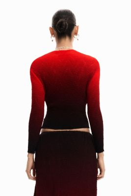 Women's Gradient texture blouse