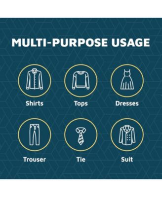 heavy-duty plastic hangers for clothes, dresses & coats non-slip grooves, space-saving design, holds 5 lbs 80-pack, dark brown.