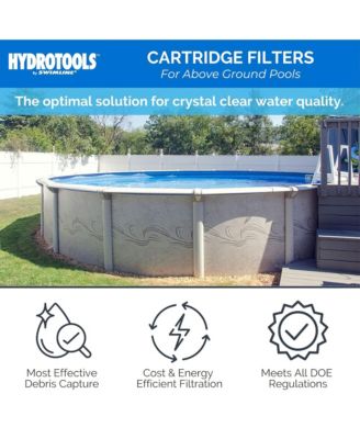 HydroTools 70 Sq Ft Sure Flo Cartridge Pool Filter Tank and Elements