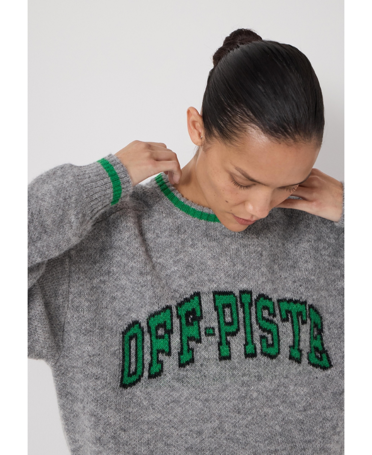 Hush Women's Ellis Wool Blend Off-Piste Motif Sweater