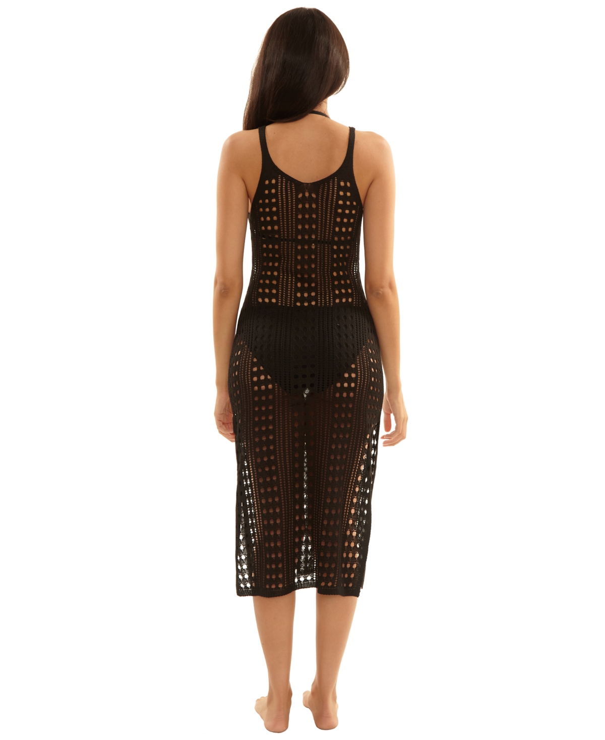 Becca Women's Crochet Scoop Neck Cover-Up Dress