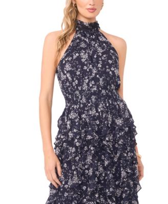 Women's Sleeveless Cascading Maxi Dress