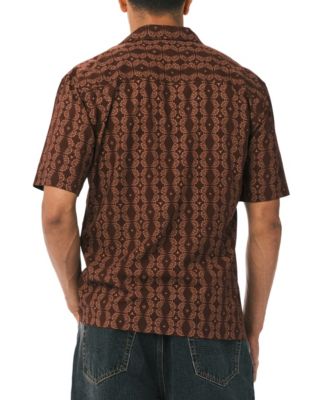 Men's Sandro Printed Short-Sleeve Camp Shirt