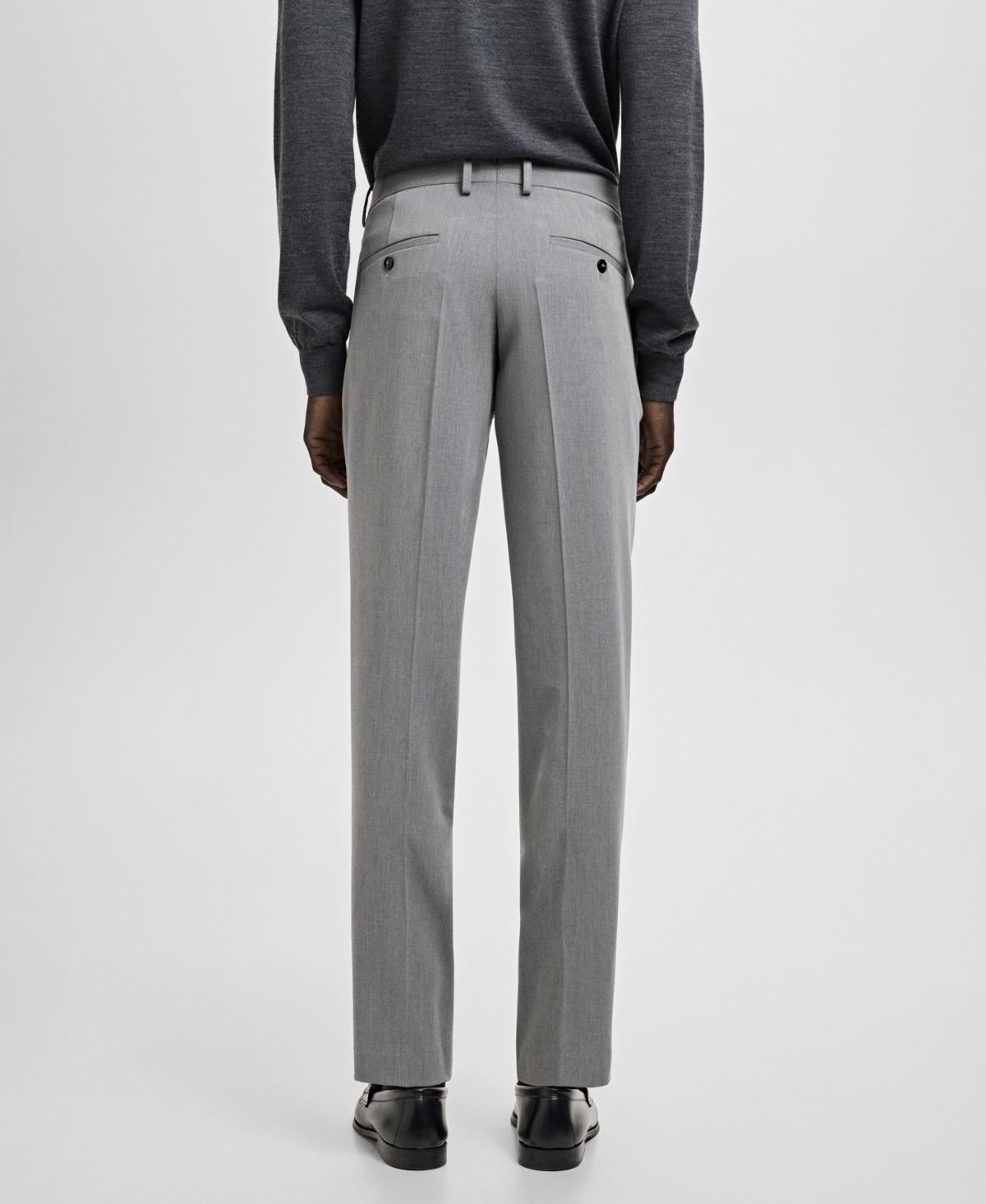 Mango Men's Stretch Fabric Super Slim-Fit Suit Pants