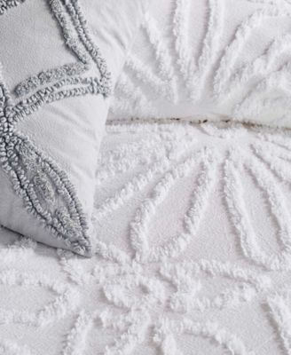 Chenille Medallion 3-Pc. Duvet Cover Set, Full/Queen