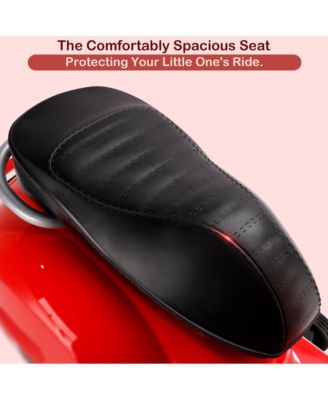 6V 2 MPH Kids Ride-On Motorcycle with Training Wheels, Foot Pedal Drive & MP3 Player