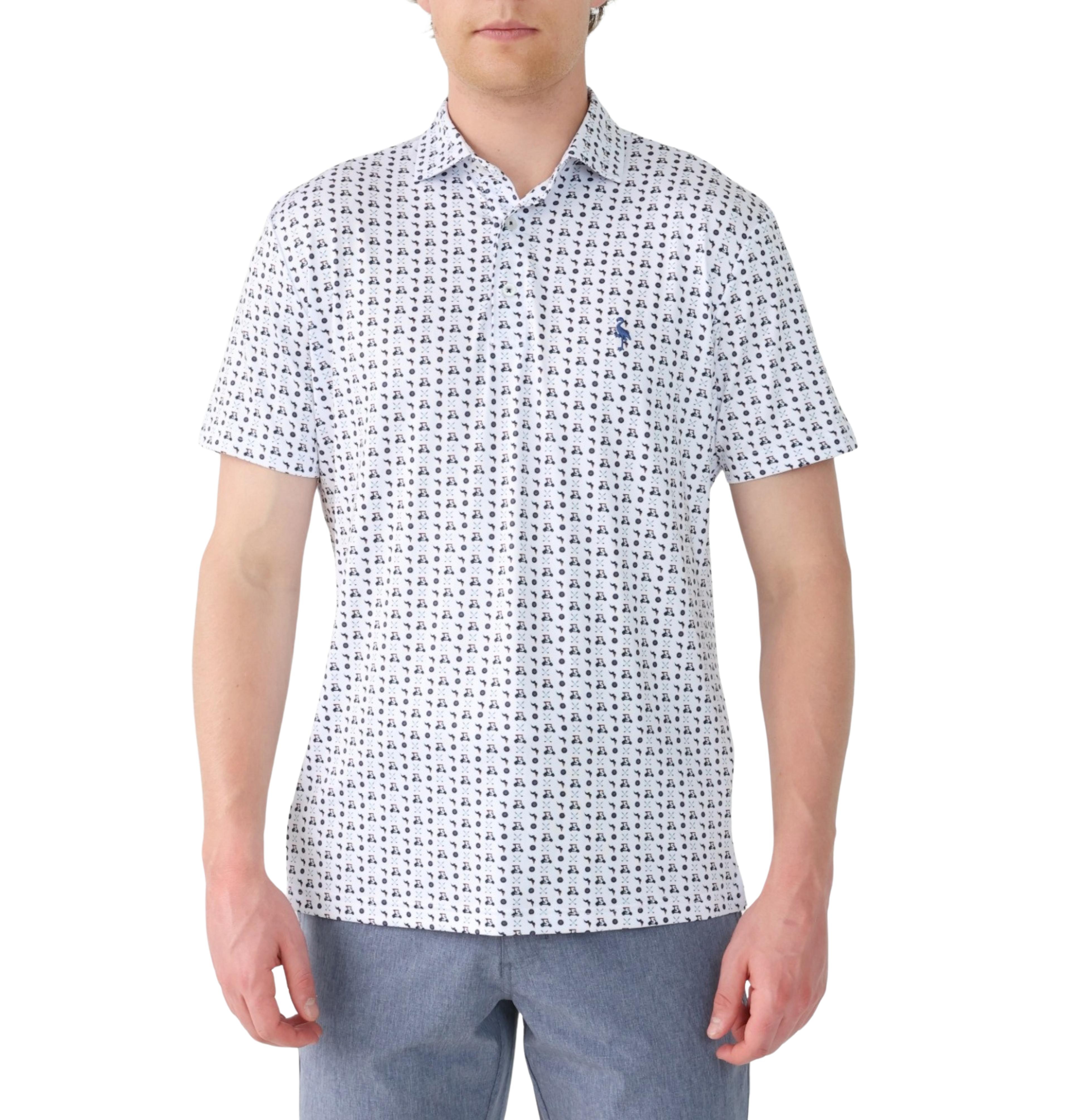 Tailorbyrd Men's Golf Carts Performance Polo