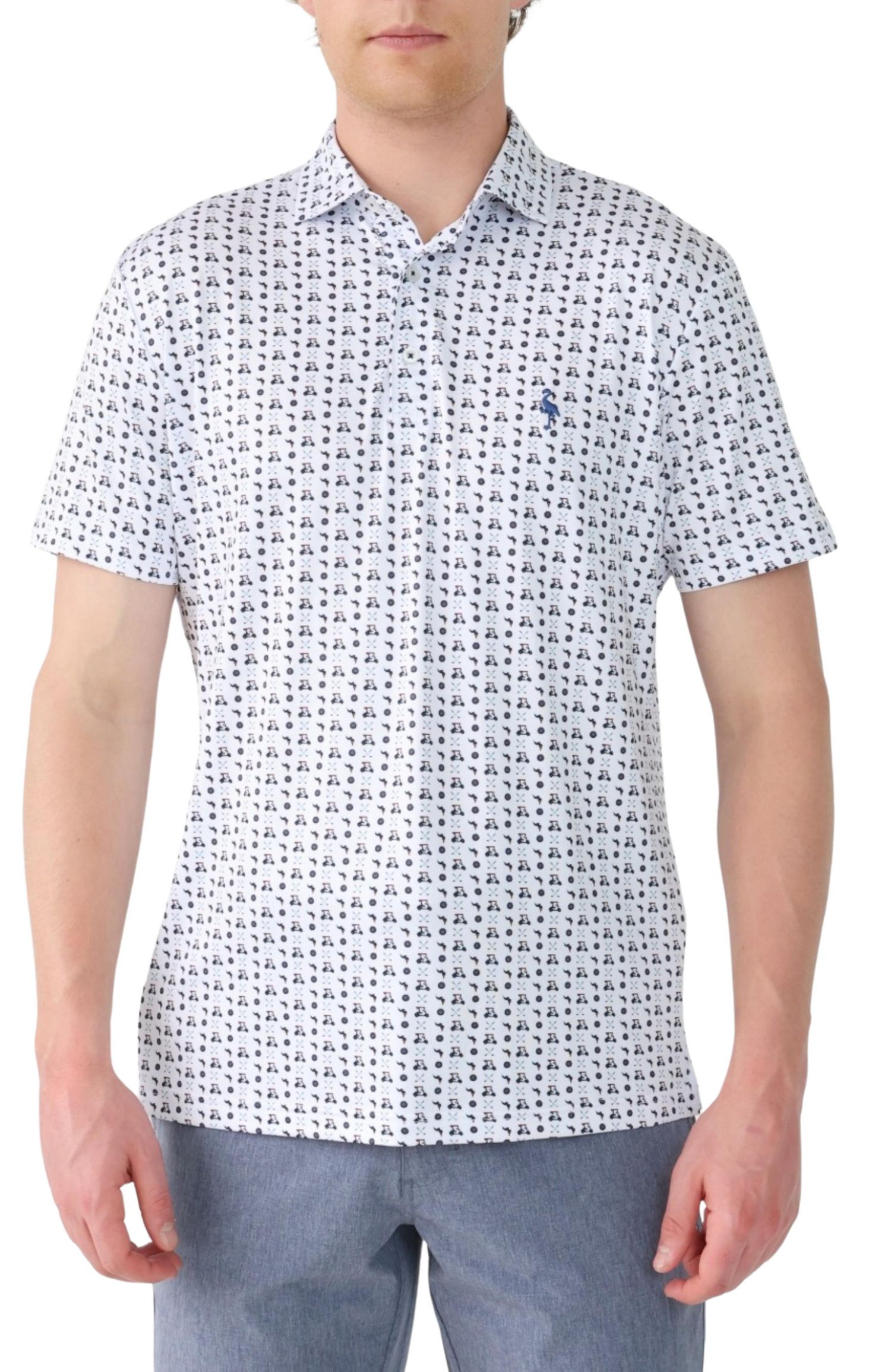 Men's Golf Carts Performance Polo Shirts