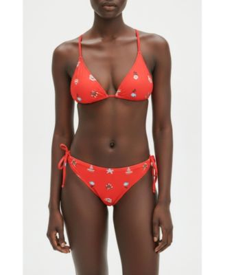 Women's Coral Garden Reversible Triangle Bikini Top