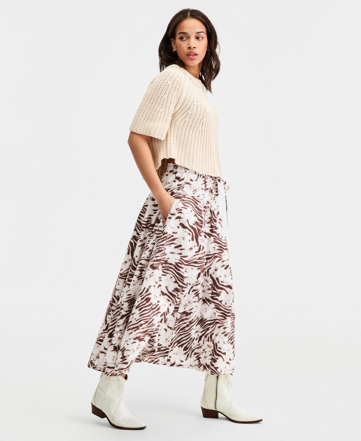 Free People Women's Zephyr Bustle Convertible Maxi Skirt