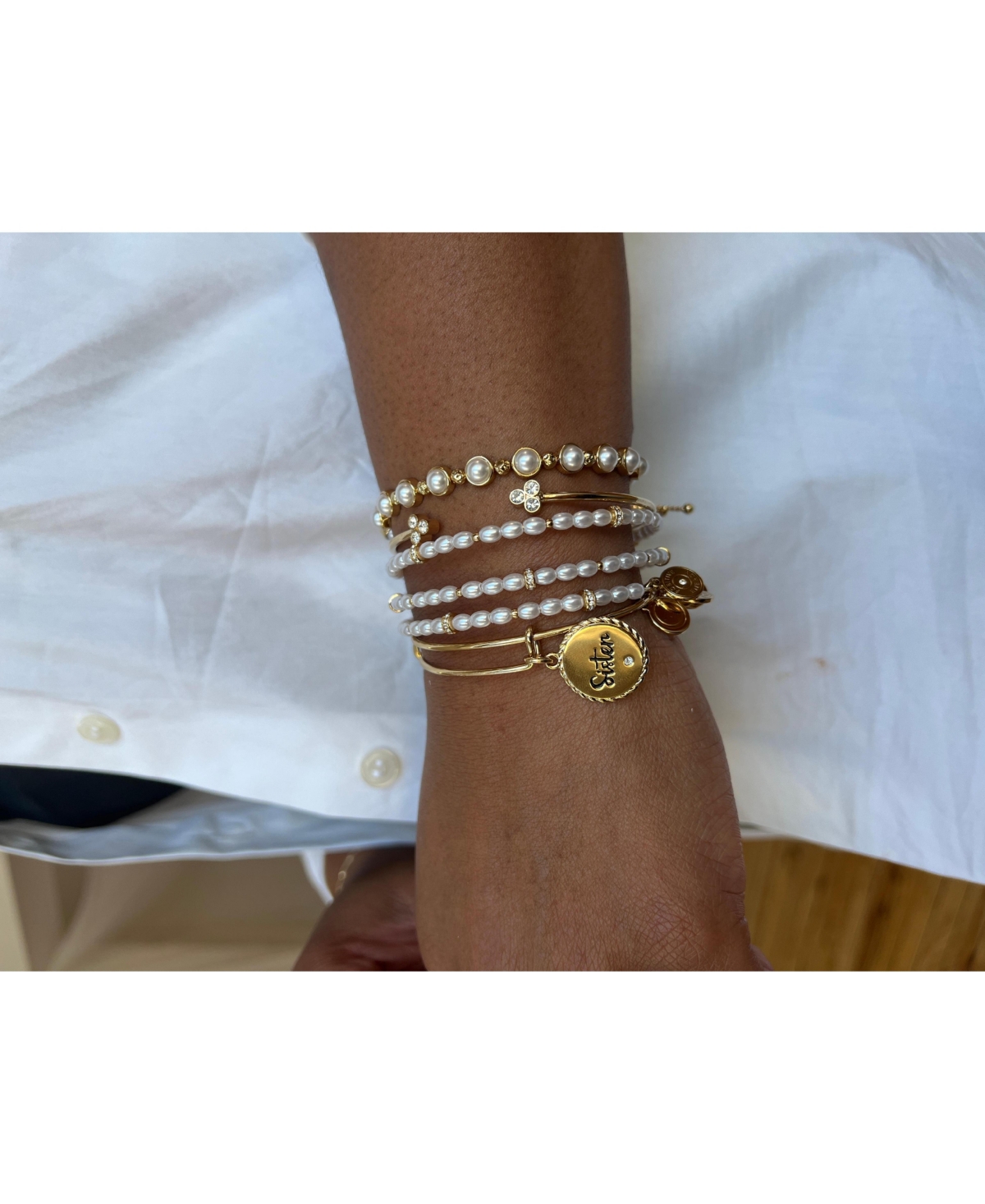 Alex and Ani Sister Bangle Bracelet