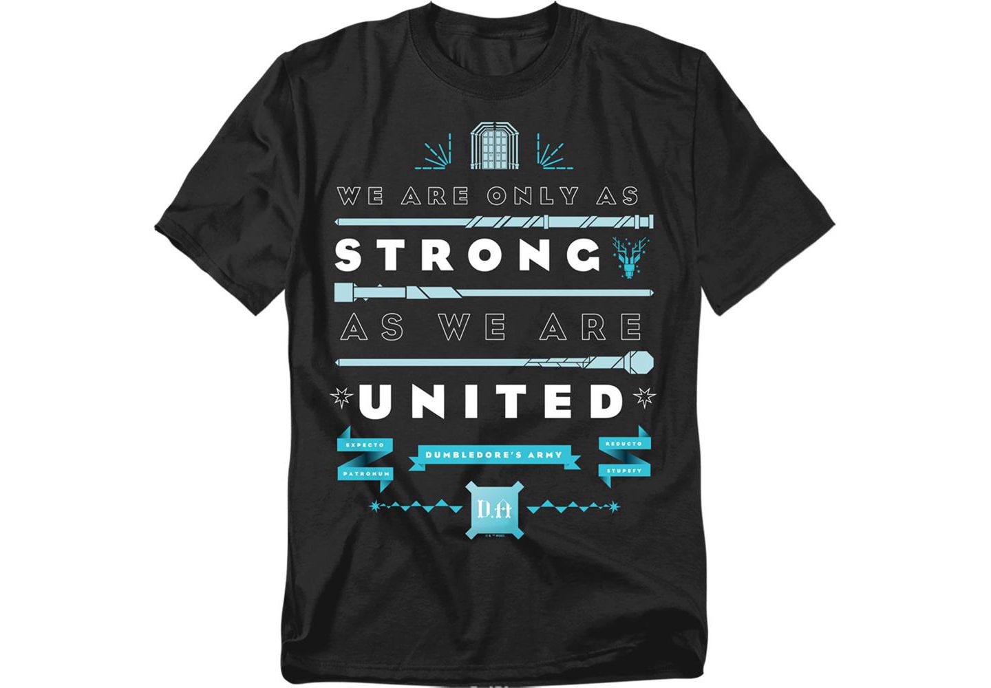 Мужская футболка Harry Potter Dumbledores Army Strong United, цвет: Чёрный — фото 1