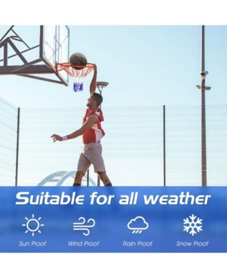 18 Inch Replacement Basketball Rim with All-Weather Net