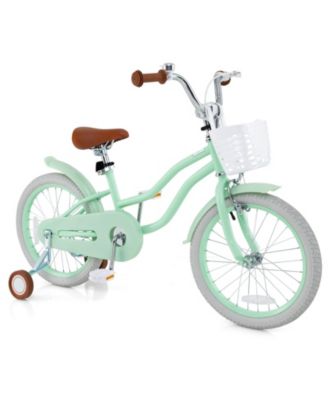 18 Inch Kids Bike with Adjustable Seat and Bell for Kids 3-8 Years Olds