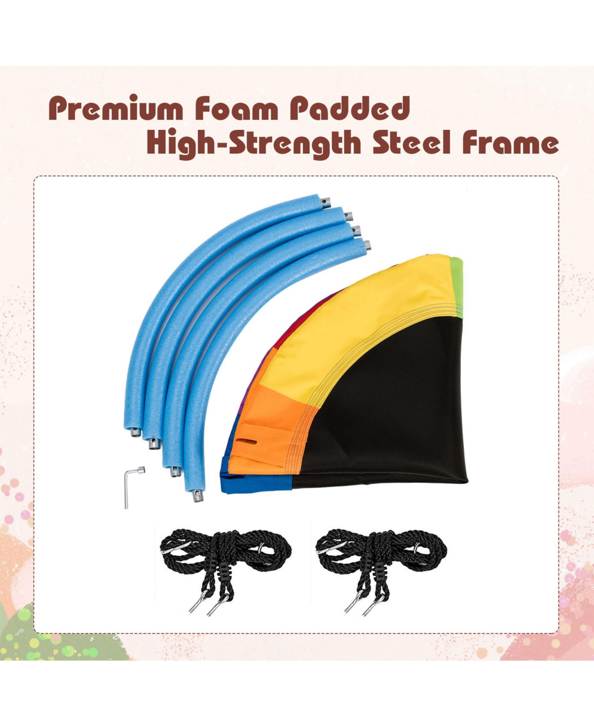 Sugift 40-Inch Flying Saucer Tree Swing Outdoor Play Set with Easy Installation Process for Kids