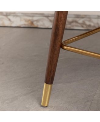 Elegant Mid-Century Barstools with Button Tufted Backs