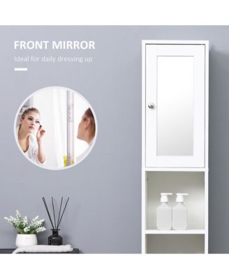 71" Slim Freesding Bathroom Floor Cabinet Tower Organizer,